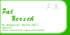 pal mersch business card